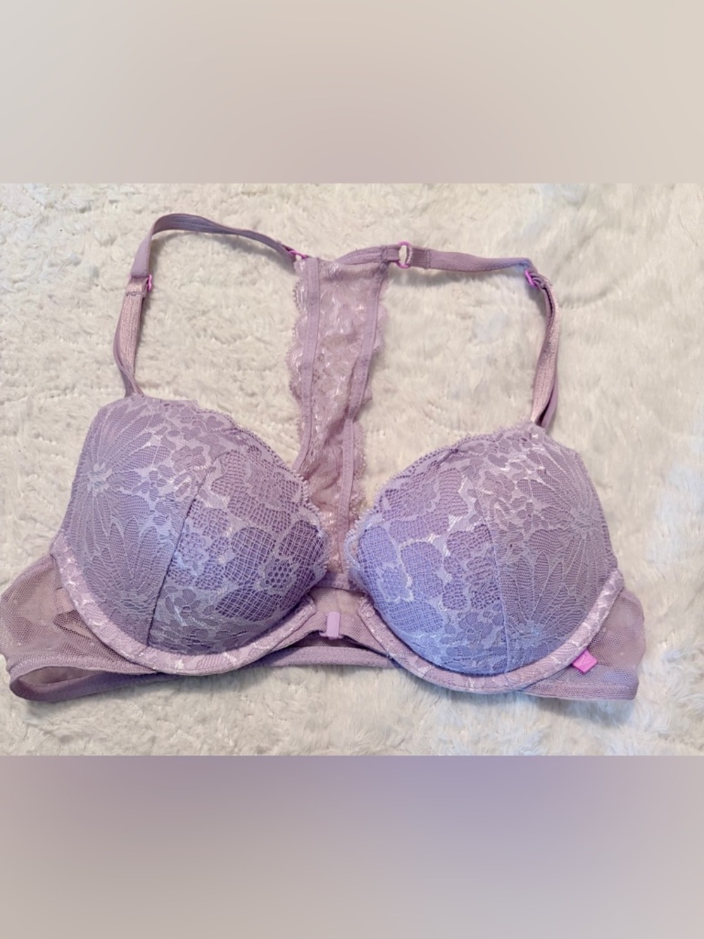 Victoria's Secret Lavender Lace Push-Up Bra